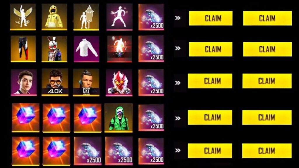 freefire claim